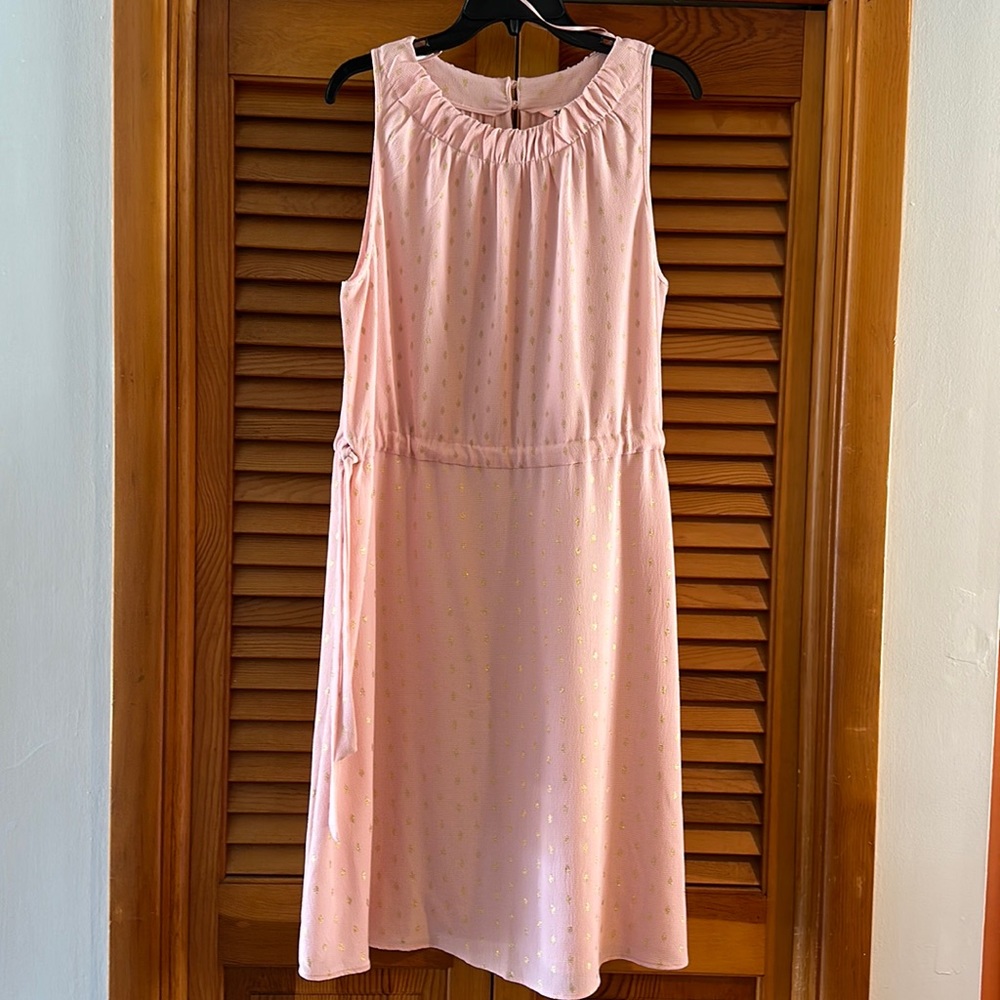 Juicy Couture Size XL. Soft pink with Gold metallic polka dots. Side ties.